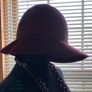 Elegant Burgundy Women's Hat